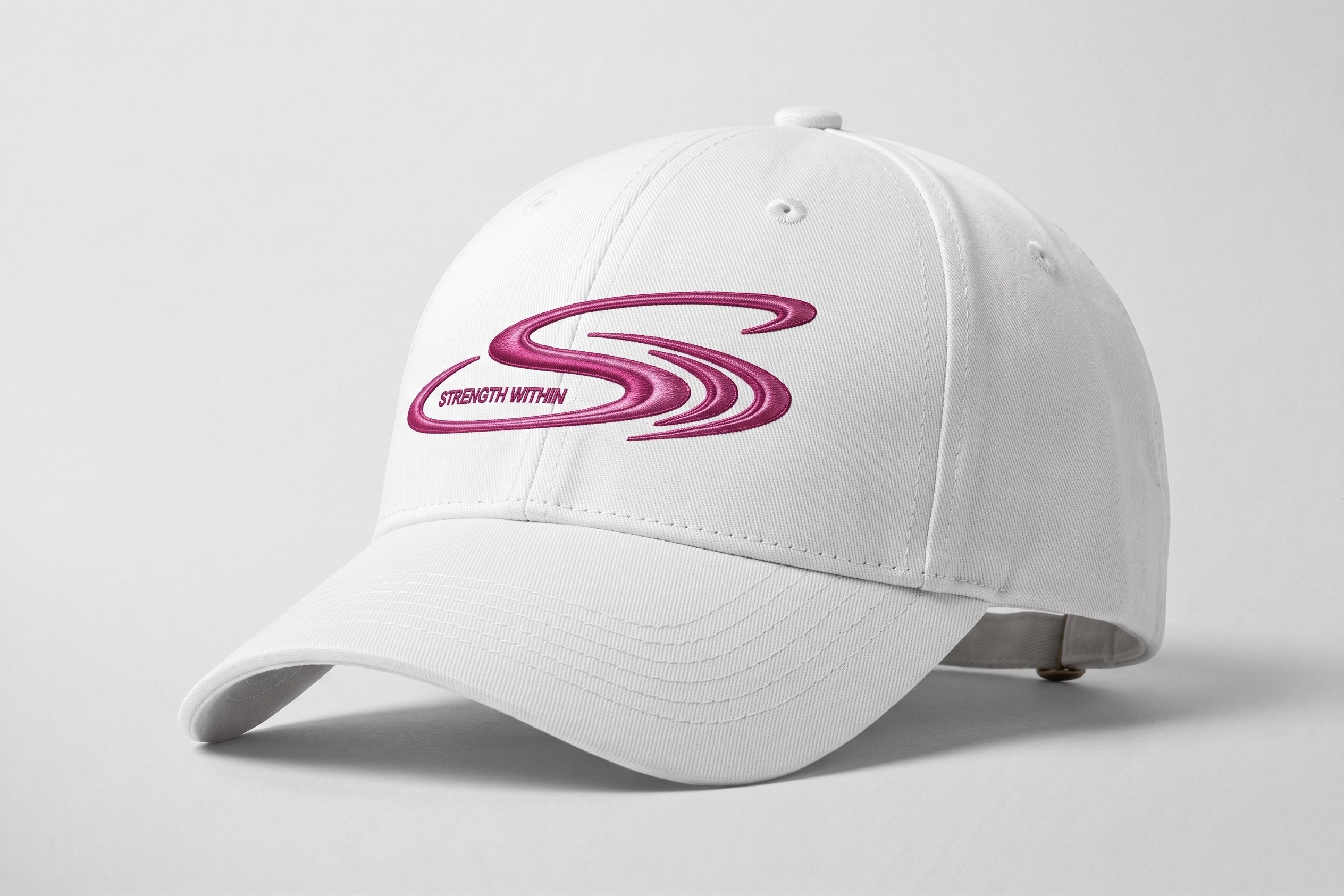 S logo - Deep Pink & White Cap