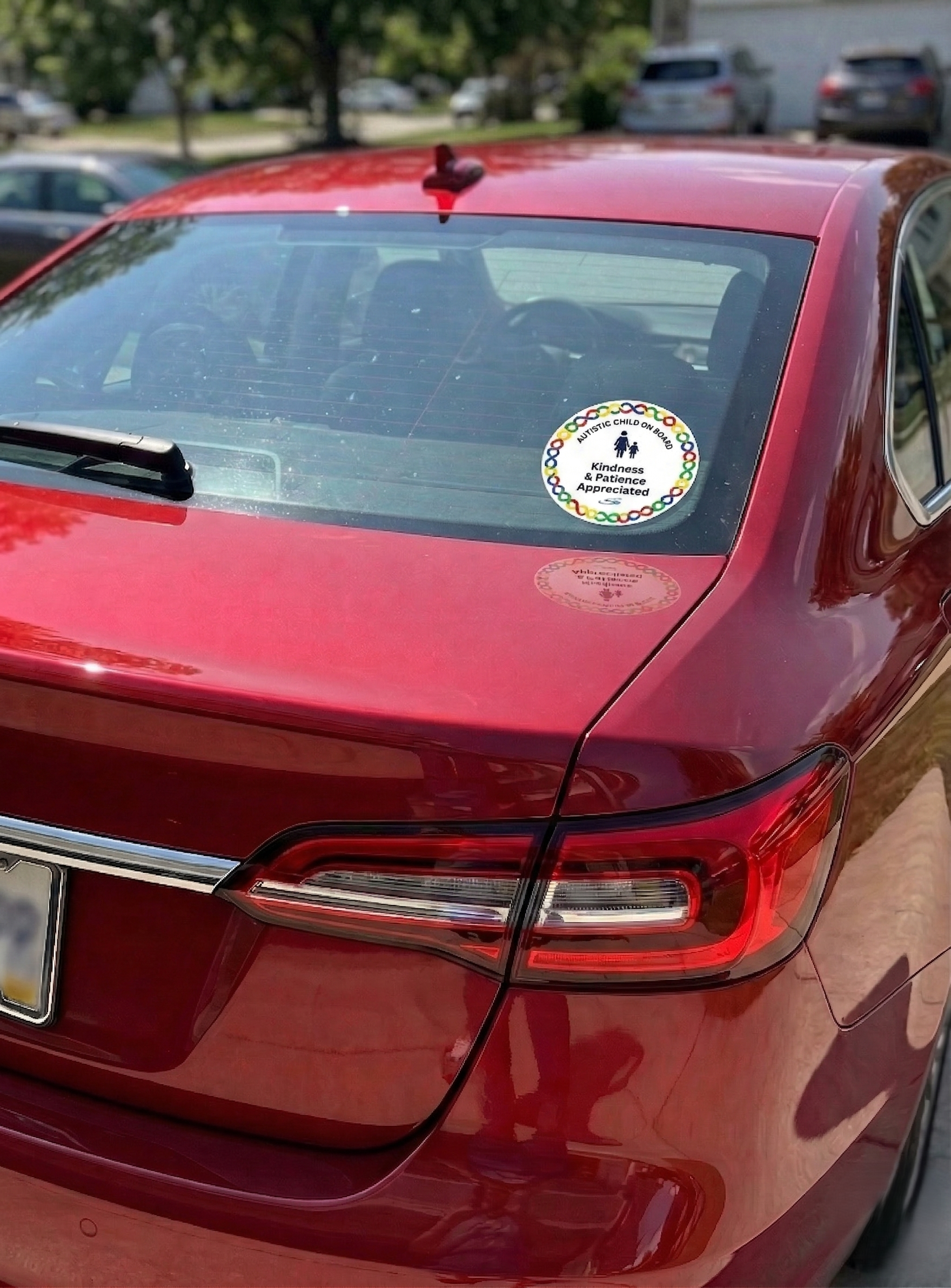 Large "Autistic Child on board" car sticker -  Price includes postage