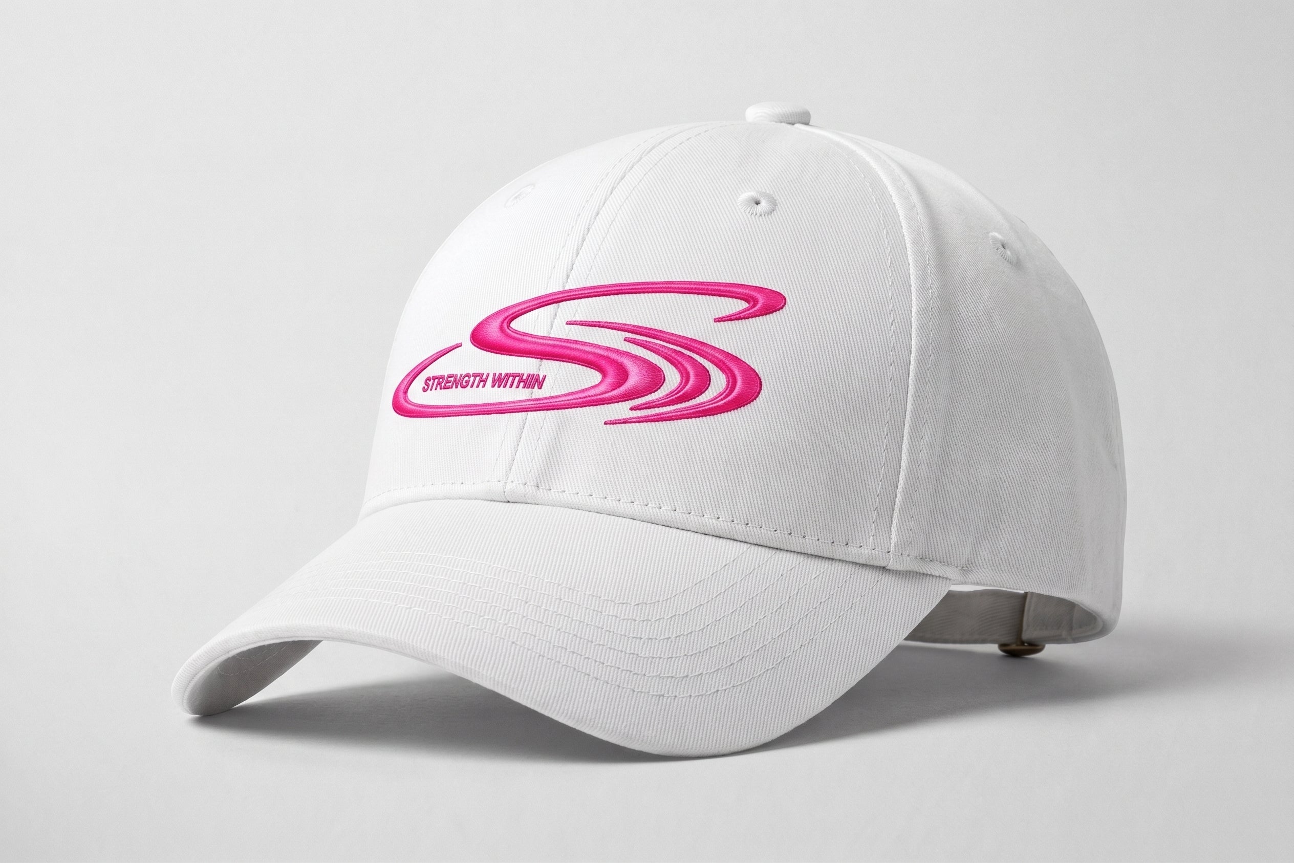 S logo - Deep Pink & White Cap