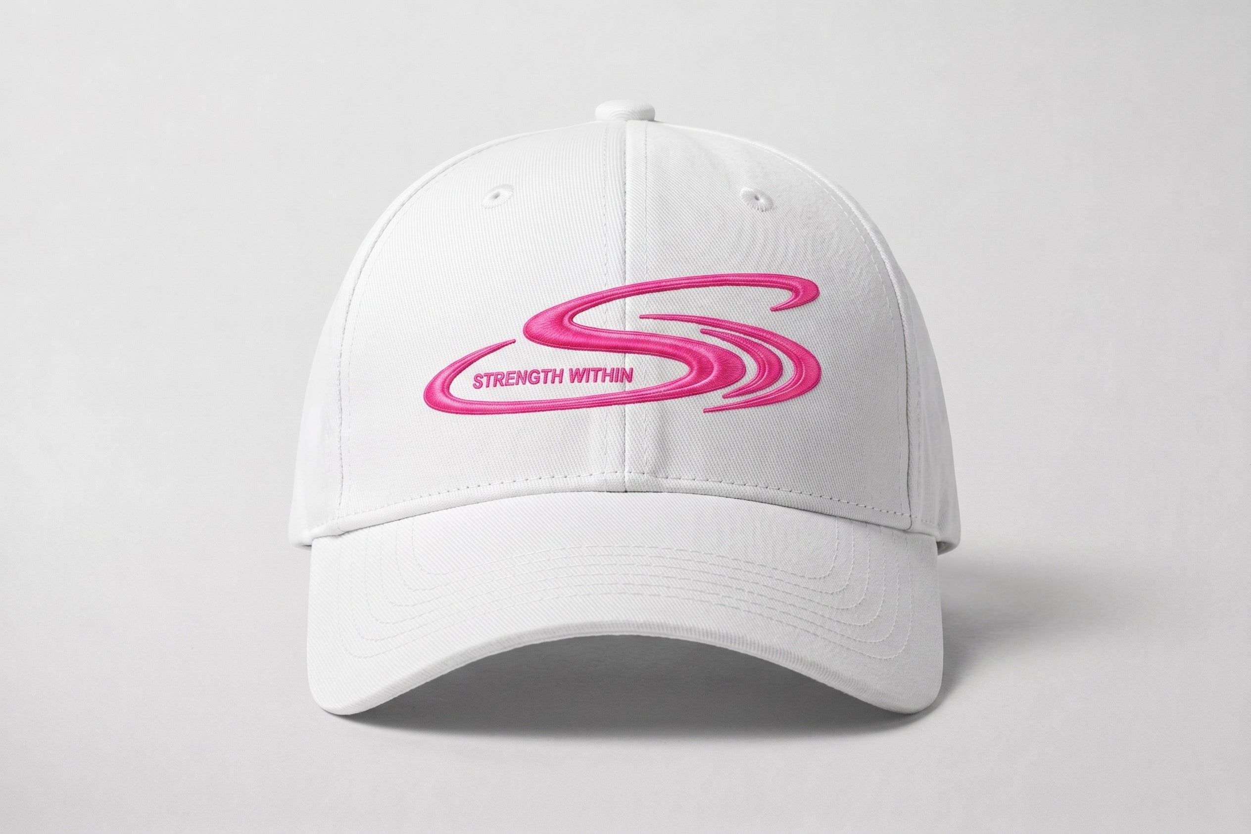 S logo - Deep Pink & White Cap